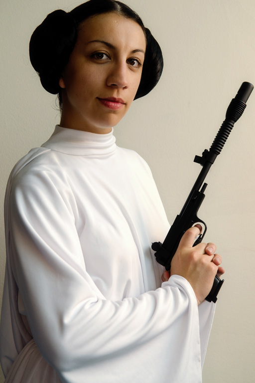 Today's Action Photo is a picture of Princess Leia as she appeared in A New 