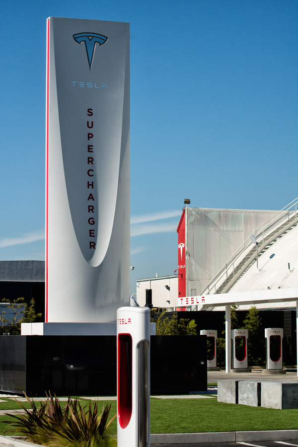 SpaceX Tesla supercharger obelisk