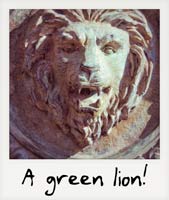 A green lion!