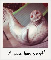 A sea lion seat!