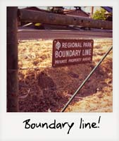 Boundary line!