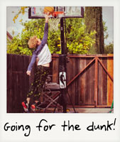 Going for the dunk!