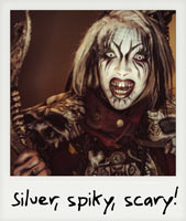 Silver, spiky, scary!
