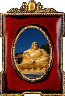 A golden Buddha! A golden Buddha!
