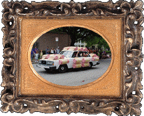 A hair roller art car!