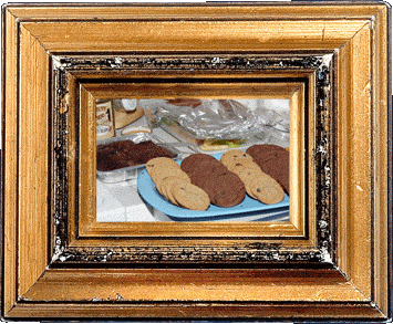 A plate of cookies! A plate of cookies!