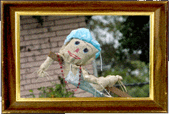 A flying scarecrow! A flying scarecrow!