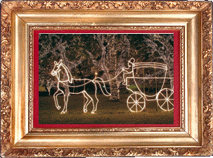 A lighted carriage!