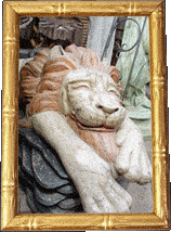 A lion sculpture!