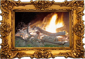 A bonfire ablaze! A bonfire ablaze!