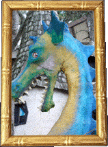 A big blue dragon!