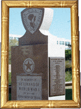 A World War I memorial!