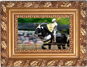 The Yellow Knight charges!