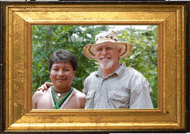 Panama Jones with a tribal elder!