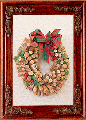 A wine cork wreath!