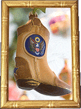 A Texas boot Christmas ornament!