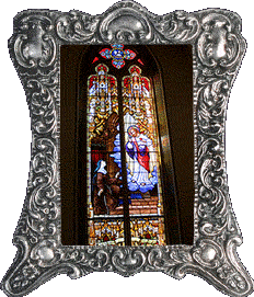 A stained glass window!