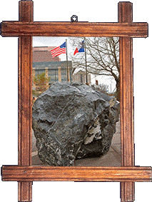 A rock at City Hall!