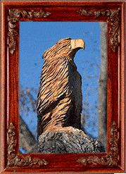 A wooden eagle!