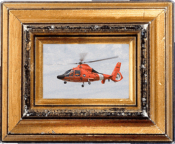A Coast Guard helicopter!