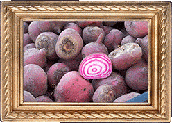 Bulls-eye beets!