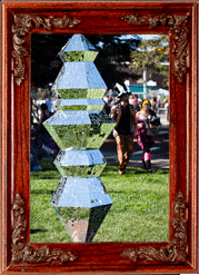 A disco obelisk! A disco obelisk!
