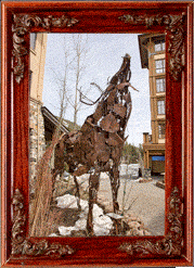 An elk sculpture!