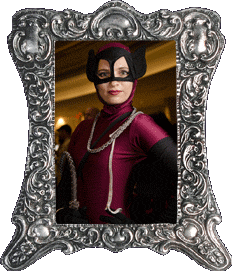 A burgundy Catwoman!