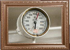 A pressure gauge!