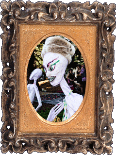 A fur-capped alien! A fur-capped alien!