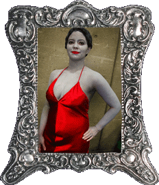 The red dress lady!