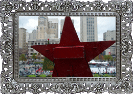 Behind the star! Behind the star!