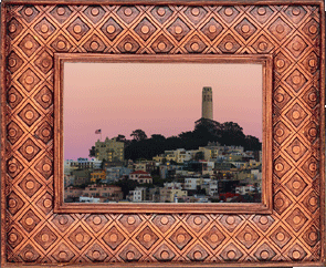 Coit Tower in pink!