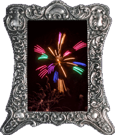 A colorful firework! A colorful firework!