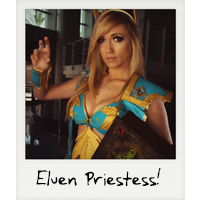 A blood elf priestess!
