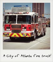 A City of Atlanta fire truck!
