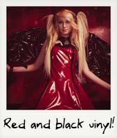Red and black vinyl! Red and black vinyl!