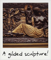 A gilded sculpture!
