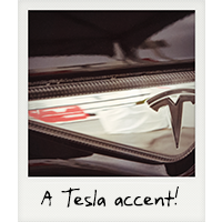 A Tesla accent! A Tesla accent!