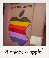 A rainbow apple!