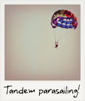 Tandem parasailing!