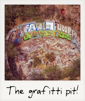 The grafitti pit! The grafitti pit!