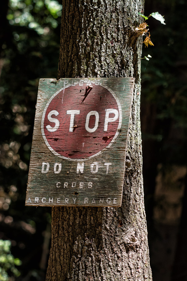 Archery safety sign photo