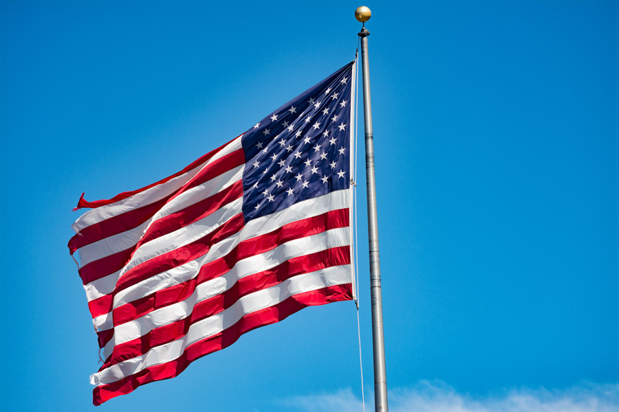 American flag photo