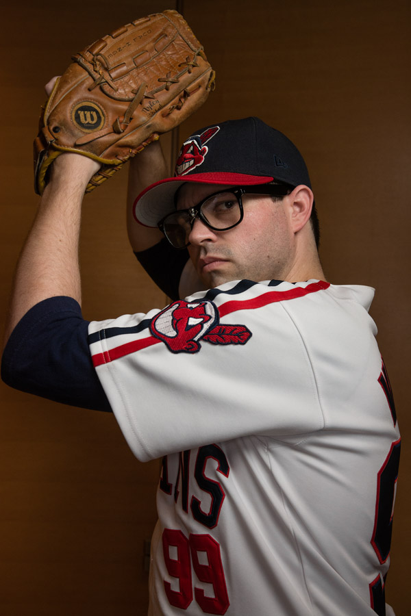 A picture of a Charlie Sheen cosplay from Major League!