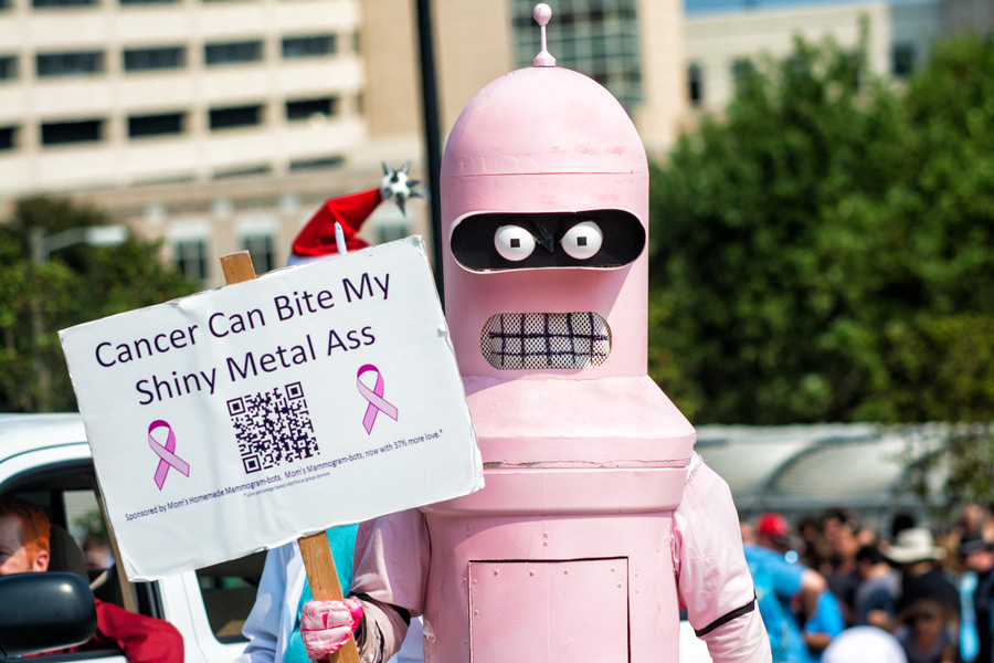 Pink bender cancer promotion photo