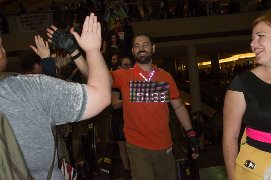 High five counter at Dragon Con photo