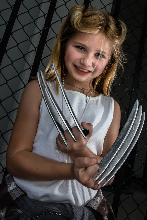 Child Wolverine female cosplay DragonCon