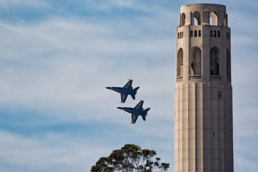 Blue Angels Coit Tower Fleet Week 2015 photo