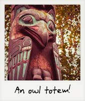 An owl totem! An owl totem!